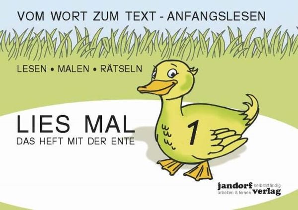 Lies mal Band 1 - Das Heft mit der Ente (in Großbuchstaben), Geheftet von Peter Wachendorf, Jandorfverlag KG, 978-3-939965-88-6