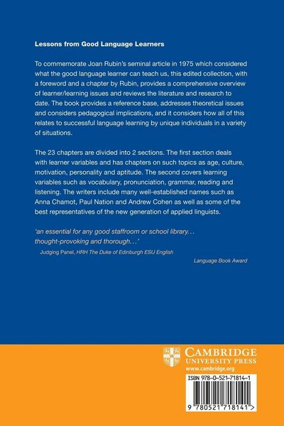 Produktbild: Lessons from Good Language Learners