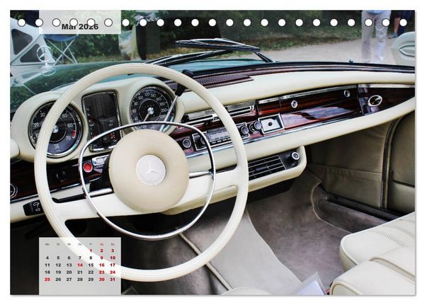 Produktbild: Mercedes Edel & Fein (Tischkalender 2026 DIN A5 quer), CALVENDO Monatskalender