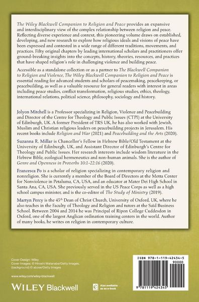 Produktbild: The Wiley Blackwell Companion to Religion and Peace