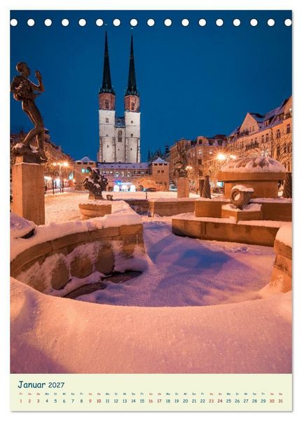 Produktbild: Halle/Saale - Meine Stadt im Licht (Tischkalender 2027 DIN A5 hoch), CALVENDO Monatskalender