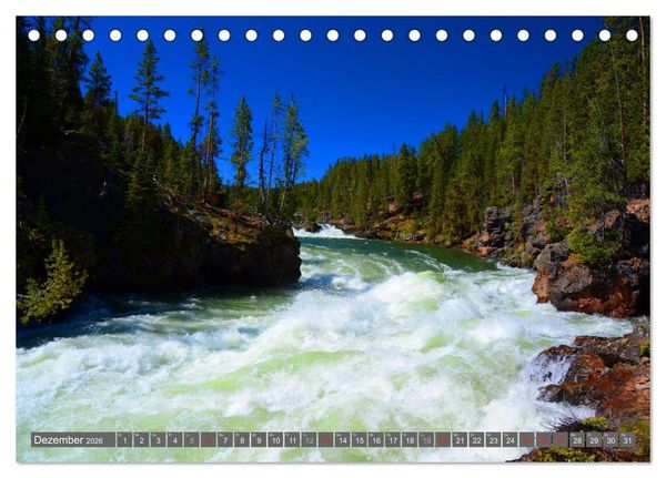 Produktbild: Wyoming &bull; Impressionen (Tischkalender 2026 DIN A5 quer), CALVENDO Monatskalender