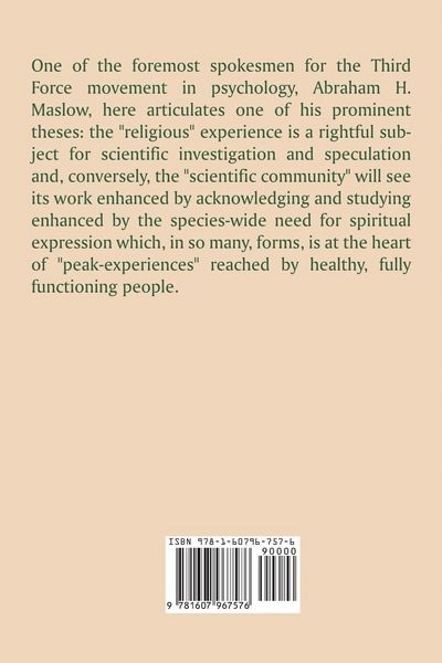 Produktbild: Religions, Values, and Peak-Experiences