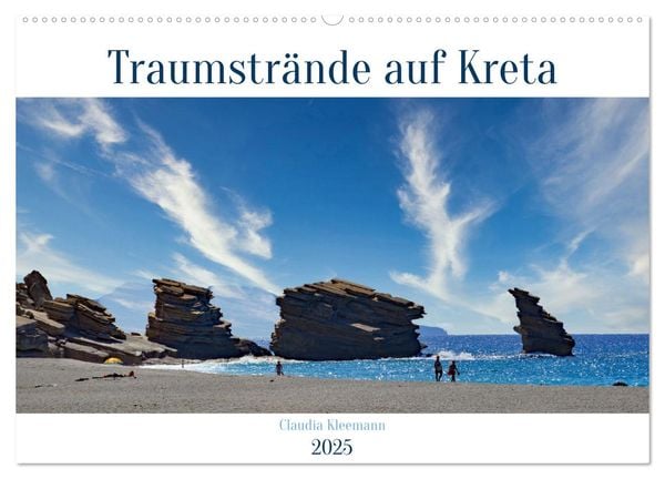 Traumstrände auf Kreta (Wandkalender 2025 DIN A2 quer), CALVENDO Monatskalender