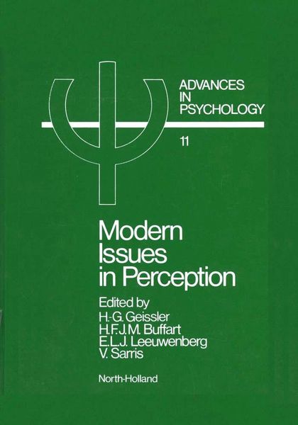 Produktbild: Modern Issues in Perception