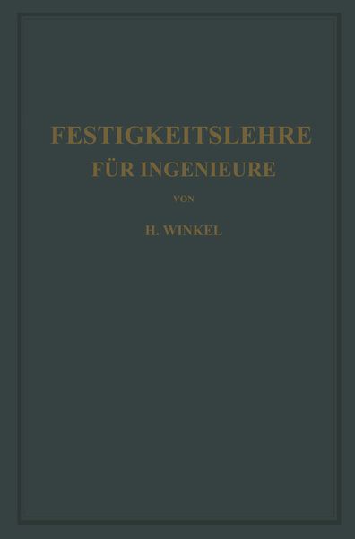 Produktbild: Festigkeitslehre f&uuml;r Ingenieure