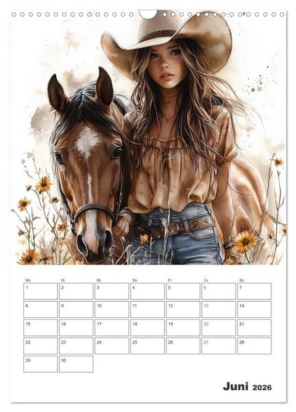 Produktbild: Herzenspferde (Wandkalender 2026 DIN A3 hoch), CALVENDO Monatskalender