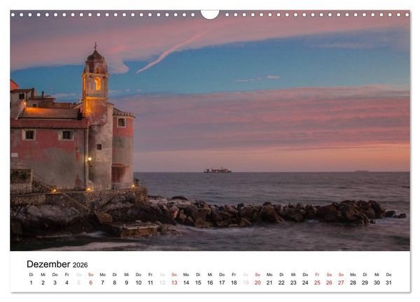 Produktbild: Blick auf die Ligurische K&uuml;ste (Wandkalender 2026 DIN A3 quer), CALVENDO Monatskalender