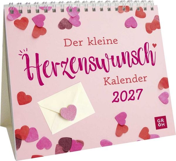 Produktbild: Mini-Kalender 2027: Der kleine Herzenswunschkalender