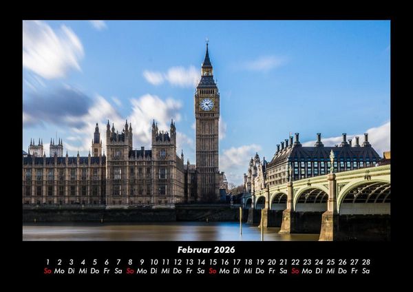 Produktbild: London 2026 Fotokalender DIN A3