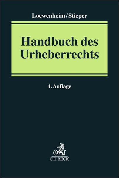 Produktbild: Handbuch des Urheberrechts