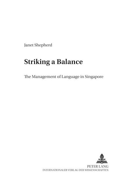 Produktbild: Striking a Balance