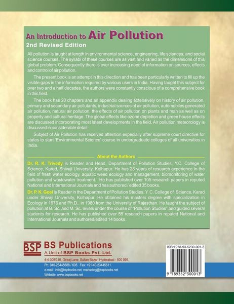 Produktbild: An Introduction to Air Pollution