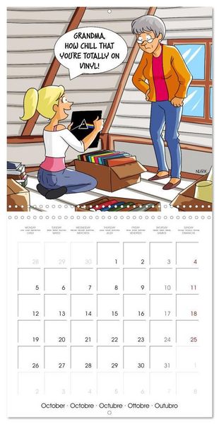 Produktbild: OK, Boomer - Cartoons (Wall Calendar 2026 12 &times; 12 Inch) CALVENDO 12 Month Wall Calendar