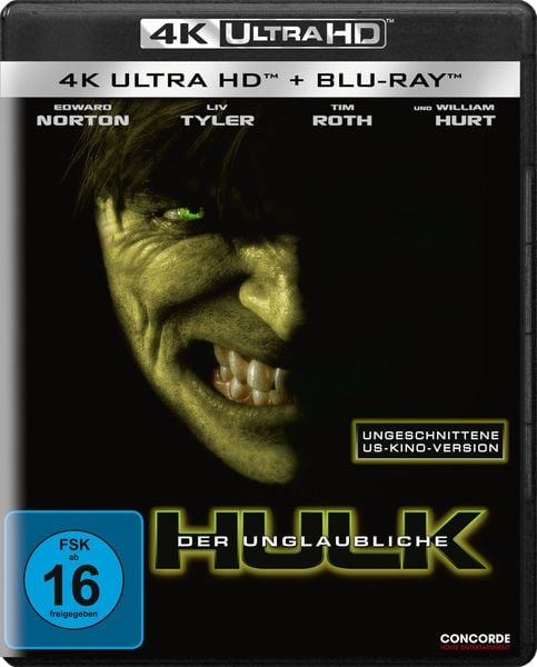 Der unglaubliche Hulk  (4K Ultra HD) (+ Blu-ray)