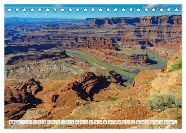 Produktbild: Sehnsuchts Landschaften im Amerikanischen Westen (Tischkalender 2026 DIN A5 quer), CALVENDO Monatskalender
