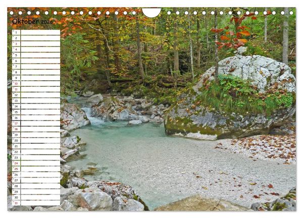 Produktbild: Einsame Natur - Terminkalender (Wandkalender 2026 DIN A4 quer), CALVENDO Monatskalender