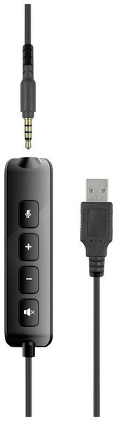 Produktbild: SPEEDLINK METIS USB Stereo Headset, 3.5mm Jack with USB Soundcard, black
