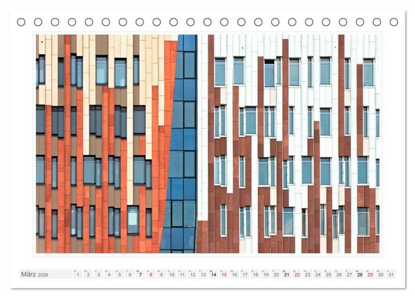 Produktbild: Architektur. Imposante Fassaden (Tischkalender 2026 DIN A5 quer), CALVENDO Monatskalender