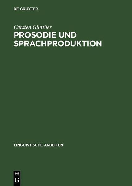 Produktbild: Prosodie und Sprachproduktion