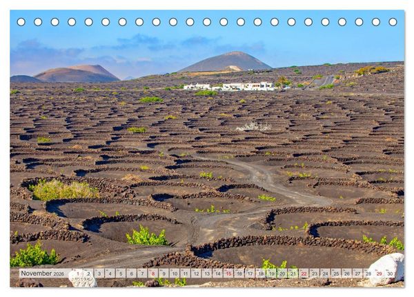 Produktbild: Urlaubsparadies Lanzarote (Tischkalender 2026 DIN A5 quer), CALVENDO Monatskalender