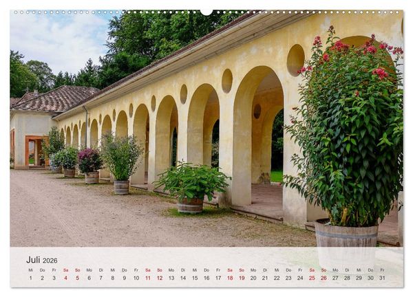 Produktbild: Schloss Favorite &ndash; Ein Park im Wandel der Jahreszeiten (hochwertiger Premium Wandkalender 2026 DIN A2 quer), Kunstdruck in Hochglanz