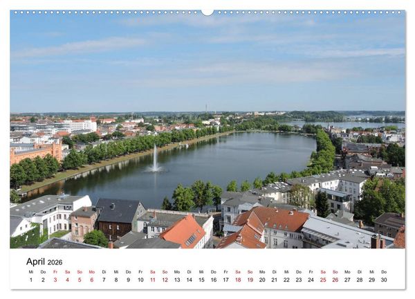 Produktbild: Schwerin - Landeshauptstadt von Mecklenburg-Vorpommern (Wandkalender 2026 DIN A2 quer), CALVENDO Monatskalender