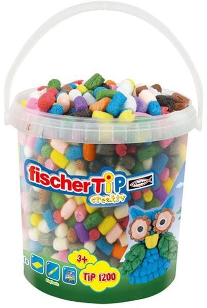 Fischertechnik 533784 - fischerTiP creativ 1200, Bastelset für Kinder ab 3 Jahren
