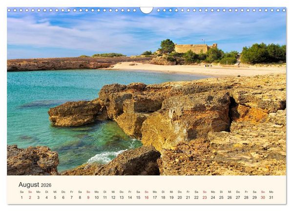 Produktbild: Costa Dorada - Die Goldene K&uuml;ste Spaniens (Wandkalender 2026 DIN A3 quer), CALVENDO Monatskalender