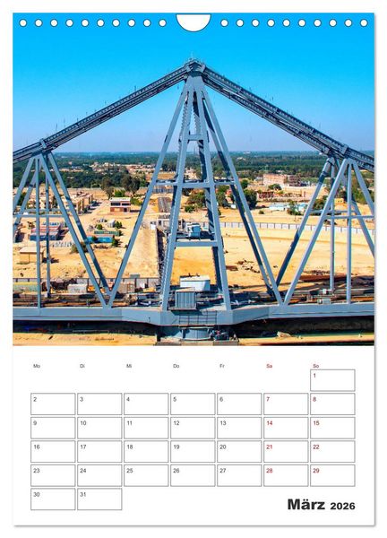 Produktbild: Suezkanal - Urlaubsplaner (Wandkalender 2026 DIN A4 hoch), CALVENDO Monatskalender