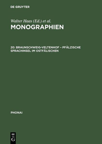 Produktbild: Braunschweig-Veltenhof - Pf&auml;lzische Sprachinsel im Ostf&auml;lischen