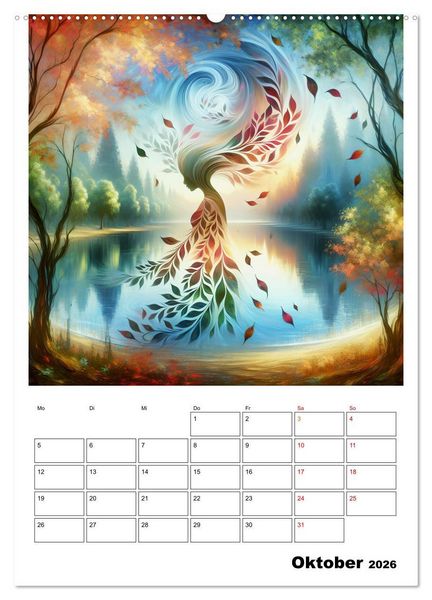 Produktbild: Bl&auml;tter - Visionen (hochwertiger Premium Wandkalender 2026 DIN A2 hoch), Kunstdruck in Hochglanz