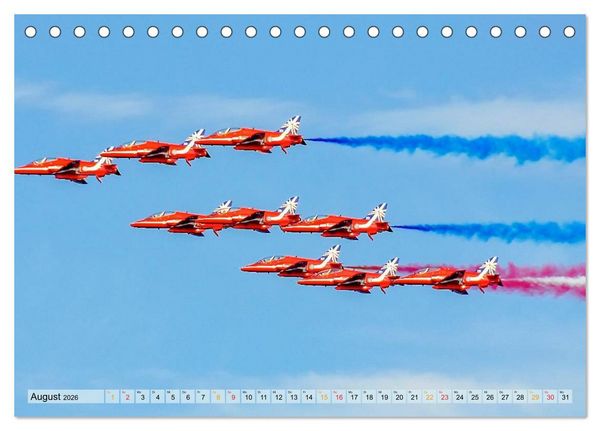 Produktbild: Flugschau - frei sein (Tischkalender 2026 DIN A5 quer), CALVENDO Monatskalender