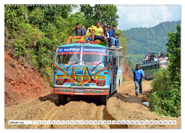Produktbild: NEPAL, die Umrundung des Manaslu (Wandkalender 2026 DIN A2 quer), CALVENDO Monatskalender