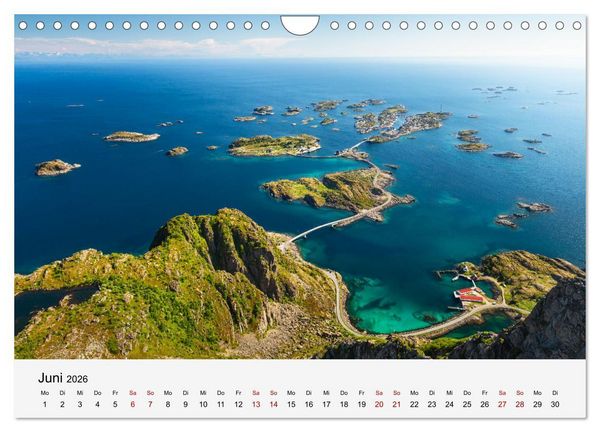 Produktbild: Farben der Lofoten - Jahreszeiten jenseits des Polarkreises (Wandkalender 2026 DIN A4 quer), CALVENDO Monatskalender