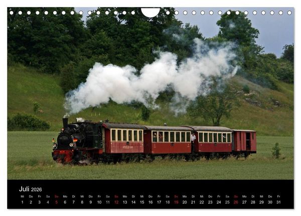 Produktbild: Mein Dampfbahnkalender 2026 (Wandkalender 2026 DIN A4 quer), CALVENDO Monatskalender