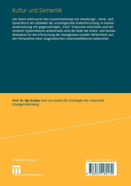 Produktbild: Kultur und Semantik