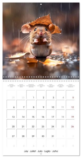 Produktbild: MOUSE MAGIC - Joyful Moments from the World of Mice (Wall Calendar 2026 12 &times; 12 Inch) CALVENDO 12 Month Wall Calendar