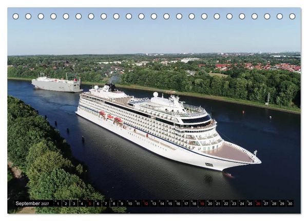 Produktbild: 100 Meter &uuml;ber Grund - Am Nord-Ostsee-Kanal (Tischkalender 2027 DIN A5 quer), CALVENDO Monatskalender