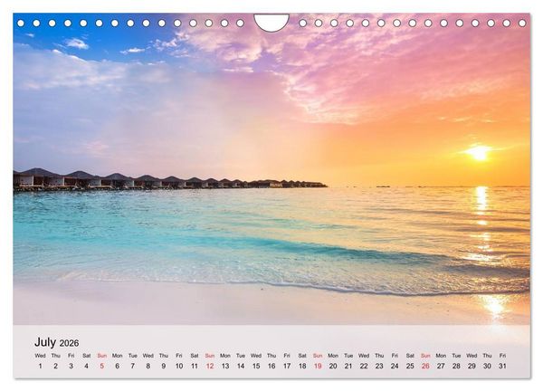 Produktbild: French Polynesia Paradise in the South Pacific (Wall Calendar 2026 DIN A4 landscape), CALVENDO 12 Month Wall Calendar
