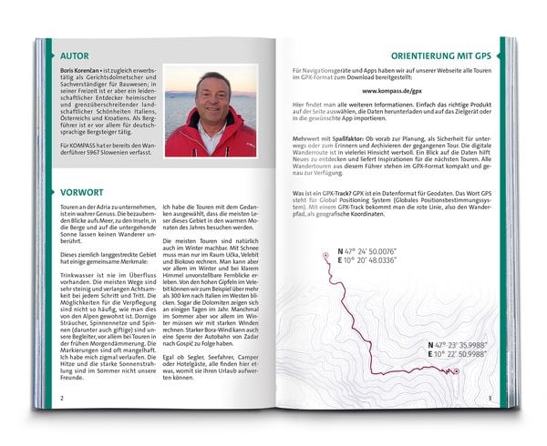 Produktbild: KOMPASS Wanderf&uuml;hrer Dalmatien mit Inseln, Velebit-Gebirge und Plitvicer Seen, 55 Touren mit Extra-Tourenkarte