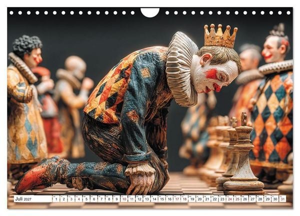 Produktbild: Schach &ndash; Wenn Schachfiguren Charakter zeigen (Wandkalender 2027 DIN A4 quer), CALVENDO Monatskalender