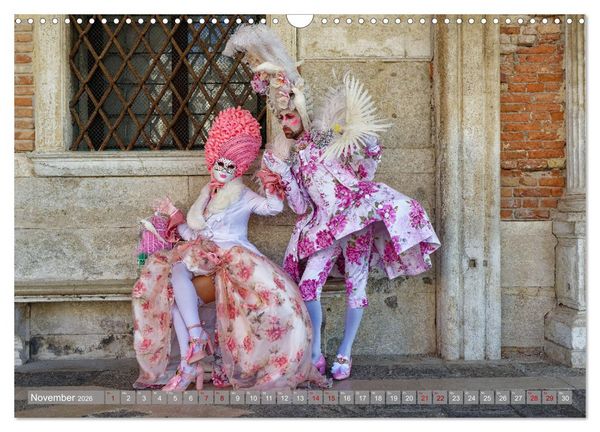 Produktbild: neunziggrad I photoart: der karneval von venedig (Wandkalender 2026 DIN A3 quer), CALVENDO Monatskalender