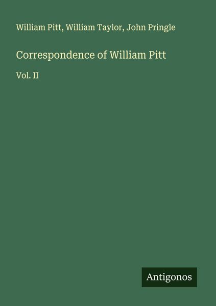 Produktbild: Correspondence of William Pitt