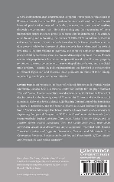 Produktbild: Transitional Justice in Post-Communist Romania
