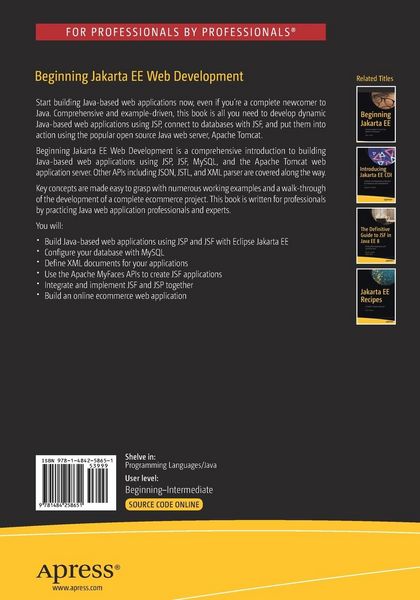 Produktbild: Beginning Jakarta EE Web Development