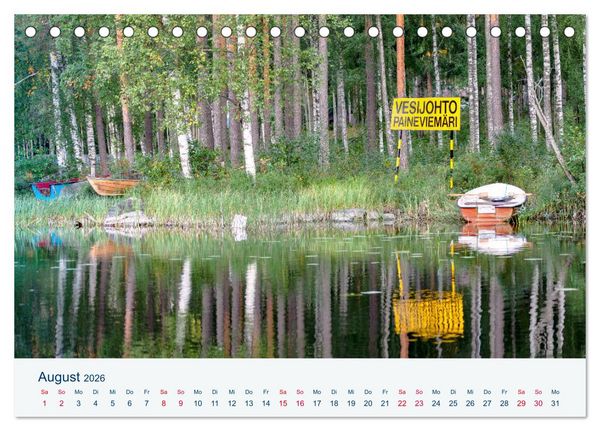 Produktbild: Finnland, Rund um Mikkeli (Tischkalender 2026 DIN A5 quer), CALVENDO Monatskalender