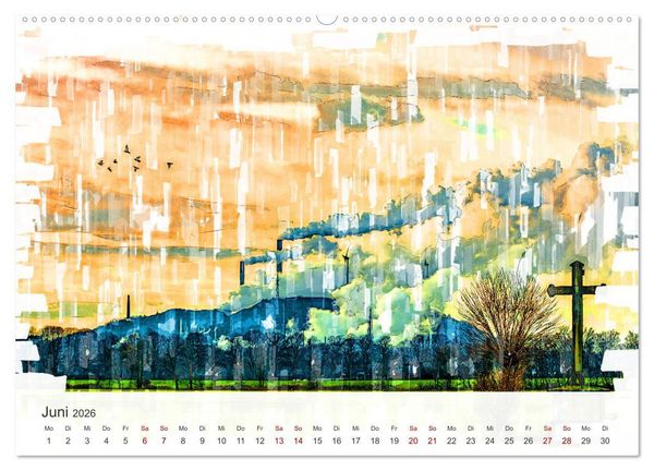 Produktbild: Ruhrpott Art (Wandkalender 2026 DIN A2 quer), CALVENDO Monatskalender