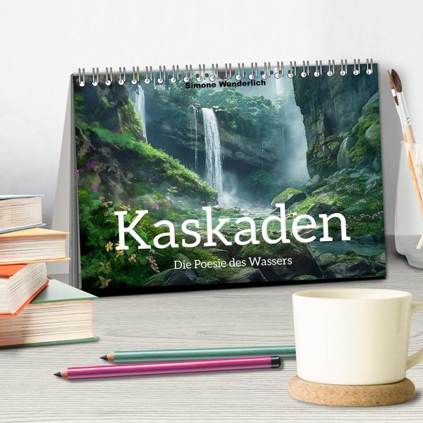 Produktbild: Kaskaden - Die Poesie des Wassers (Tischkalender 2026 DIN A5 quer), CALVENDO Monatskalender