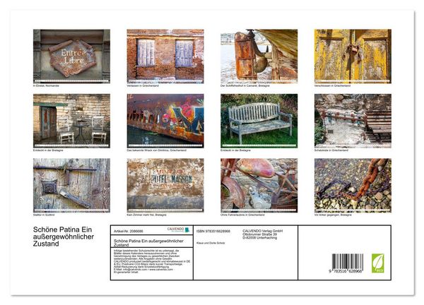 Produktbild: Sch&ouml;ne Patina Ein au&szlig;ergew&ouml;hnlicher Zustand (Wandkalender 2026 DIN A3 quer), CALVENDO Monatskalender